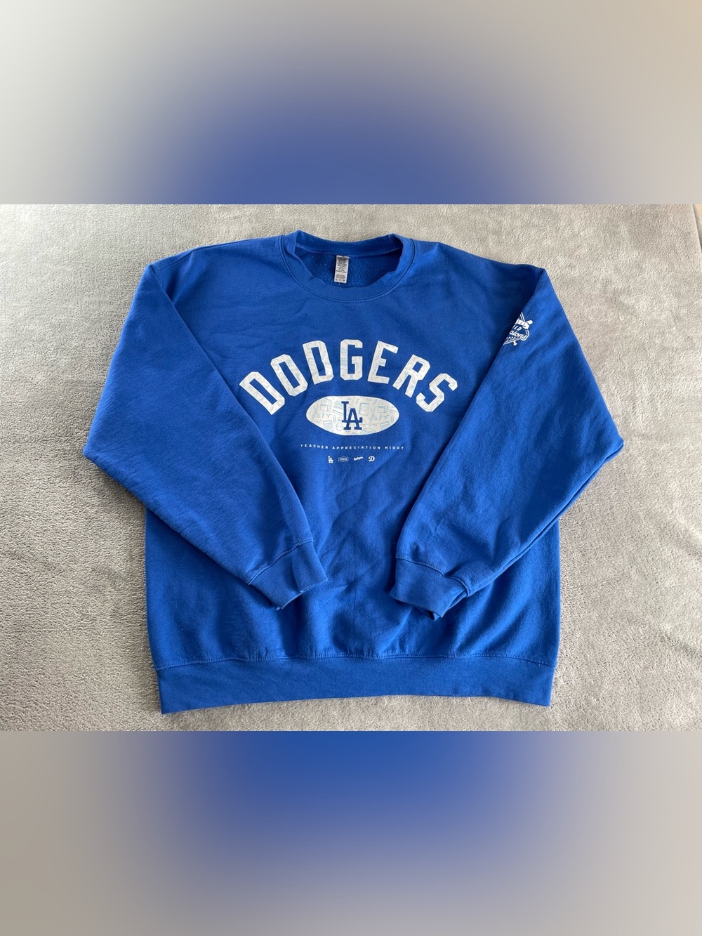 Los Angeles LA Dodgers Teacher Appreciation Night Sweatshirt Size XL 2025 SGA